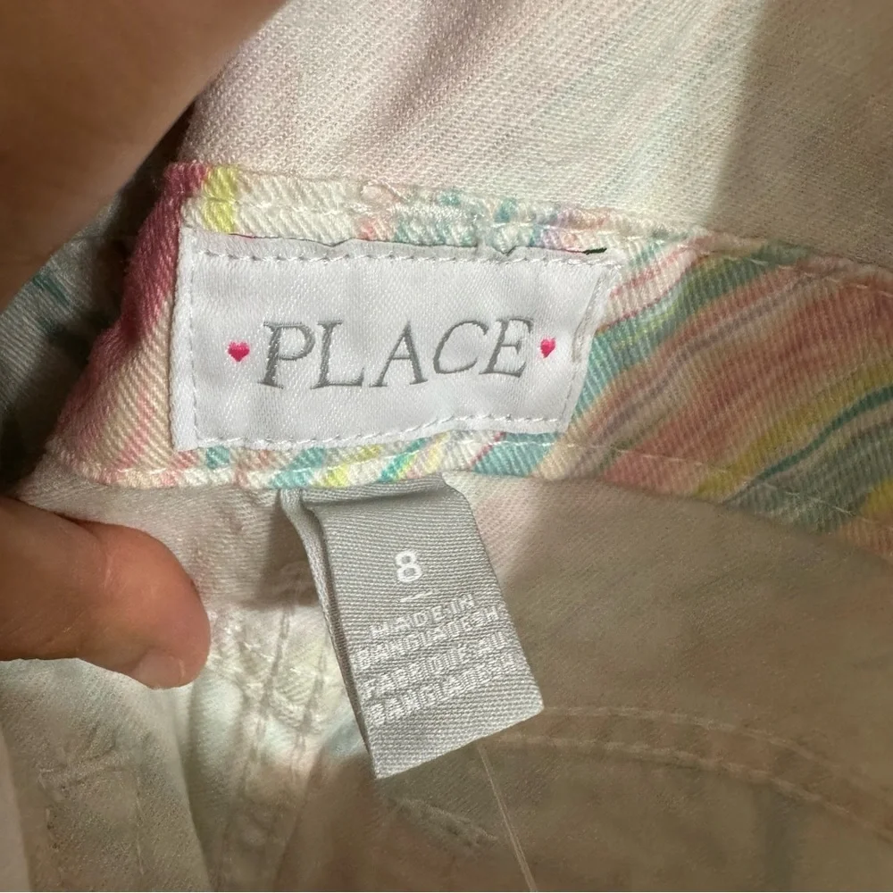The Children's Place Overalls Size 8 in Pink and White